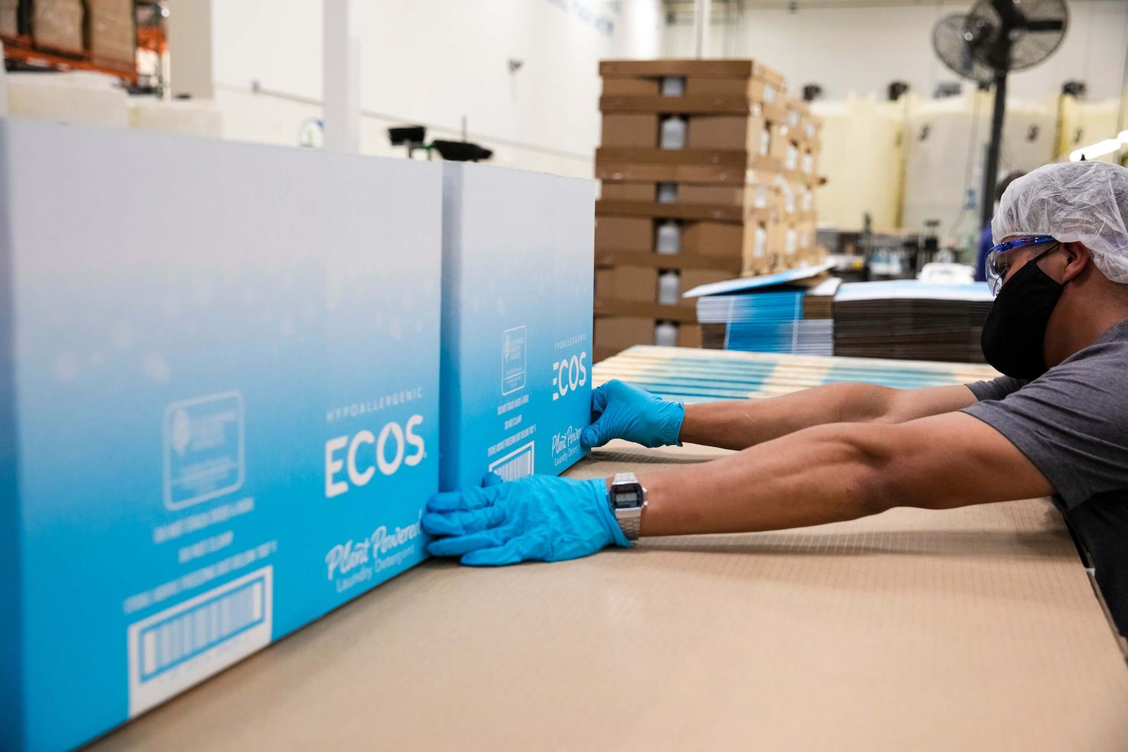 ECOS Worker at Manufacturing Facility